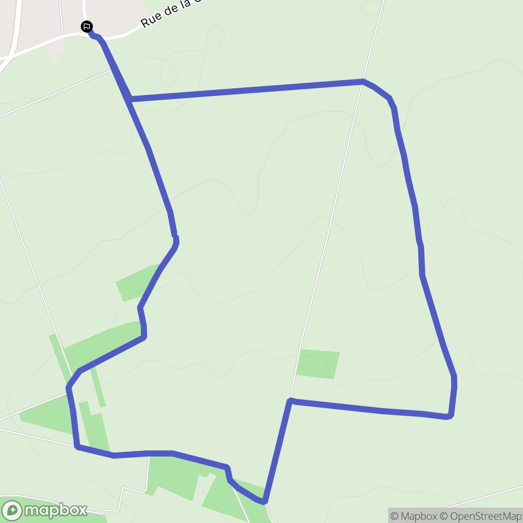 Sergines : carte du parcours de randonnée - France