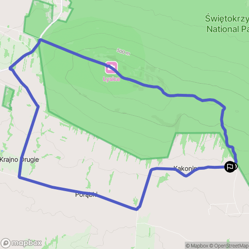 Kakonin: mapa trasy - Poland