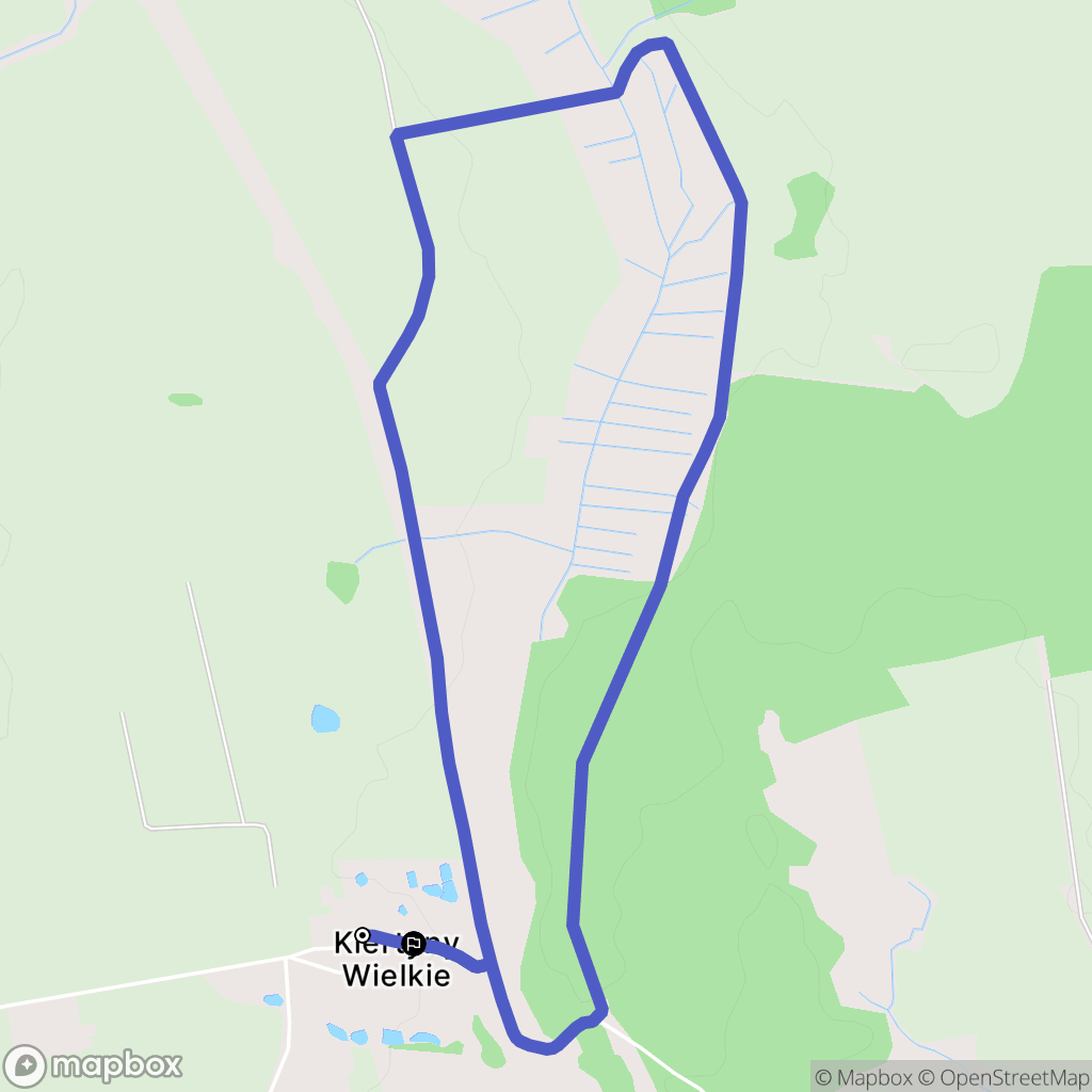 Kiertyny Wielkie: mapa trasy - Poland