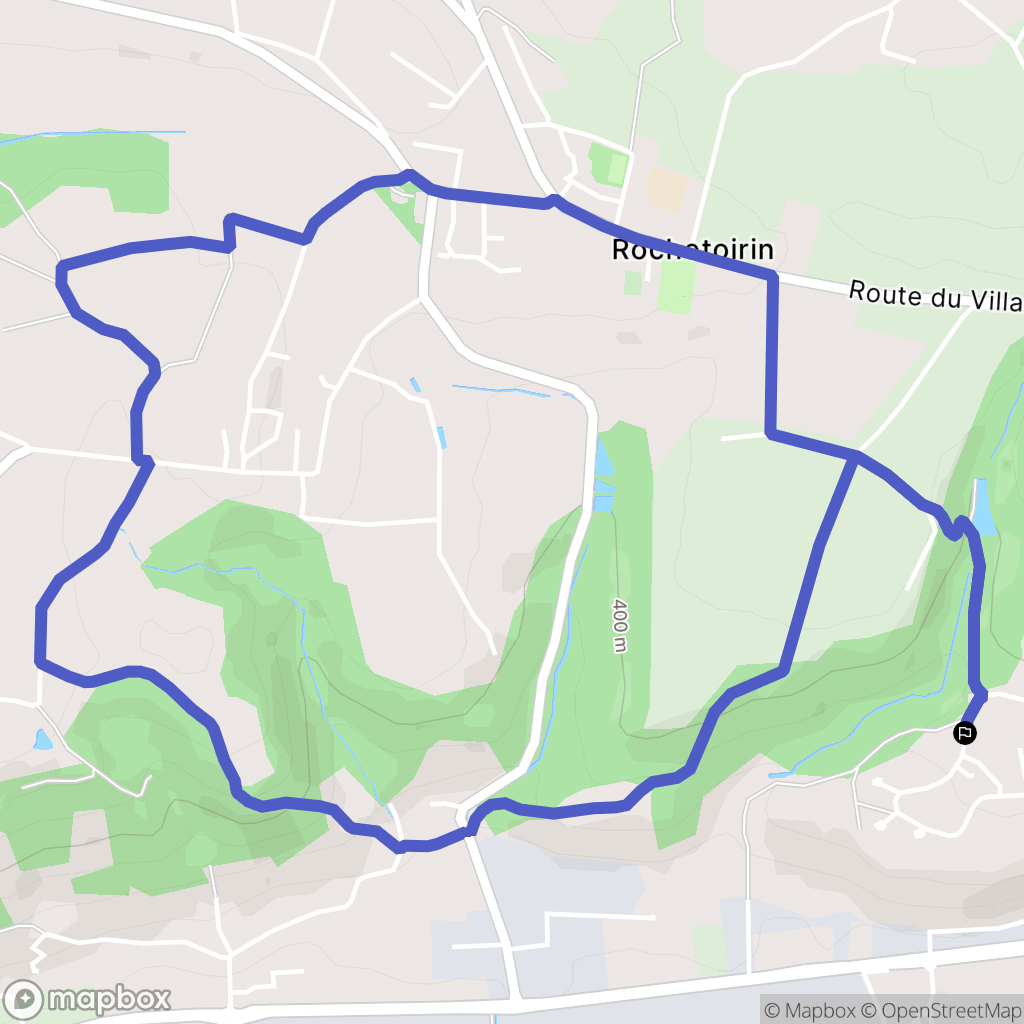Saint-Jean-de-Soudain : carte du parcours de randonnée - France