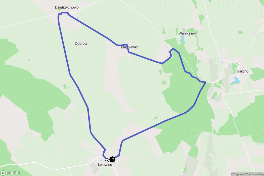 Lwowiec: mapa trasy - Poland