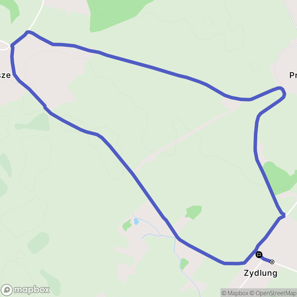 Skitno: mapa trasy - Poland
