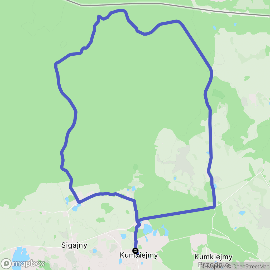 Kumkiejmy: mapa trasy - Poland