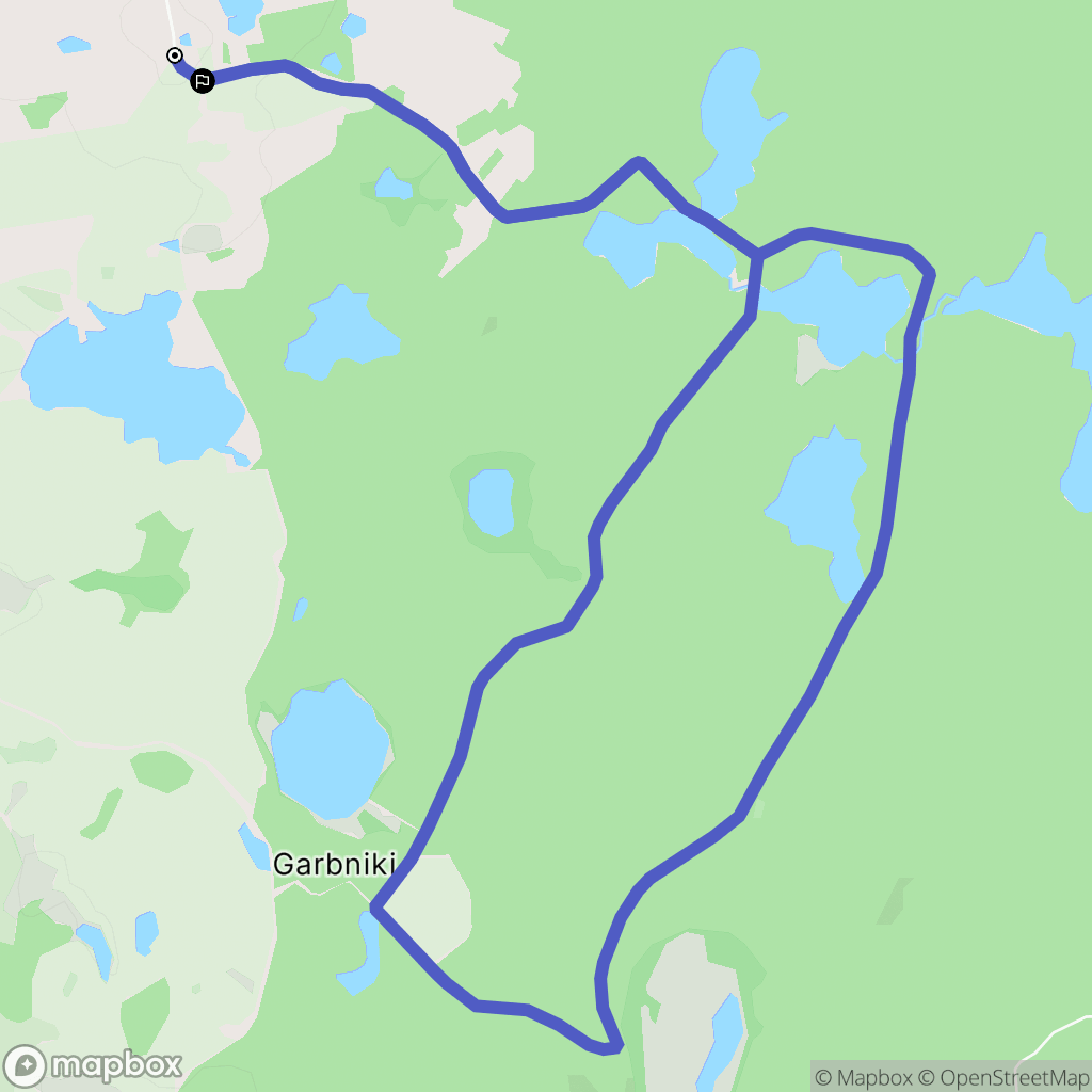 Kiwajny: mapa trasy - Poland
