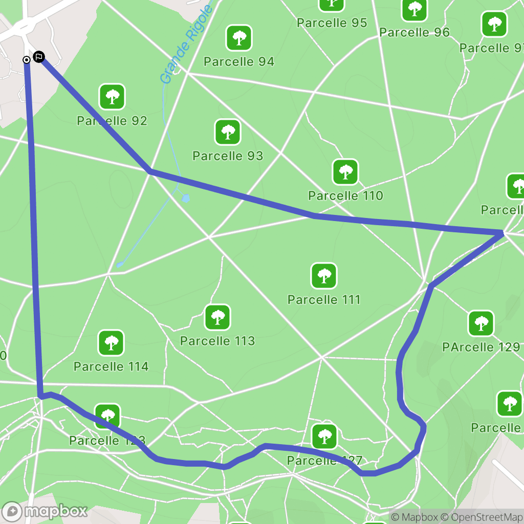 Ville-d'Avray : carte du parcours de randonnée - France
