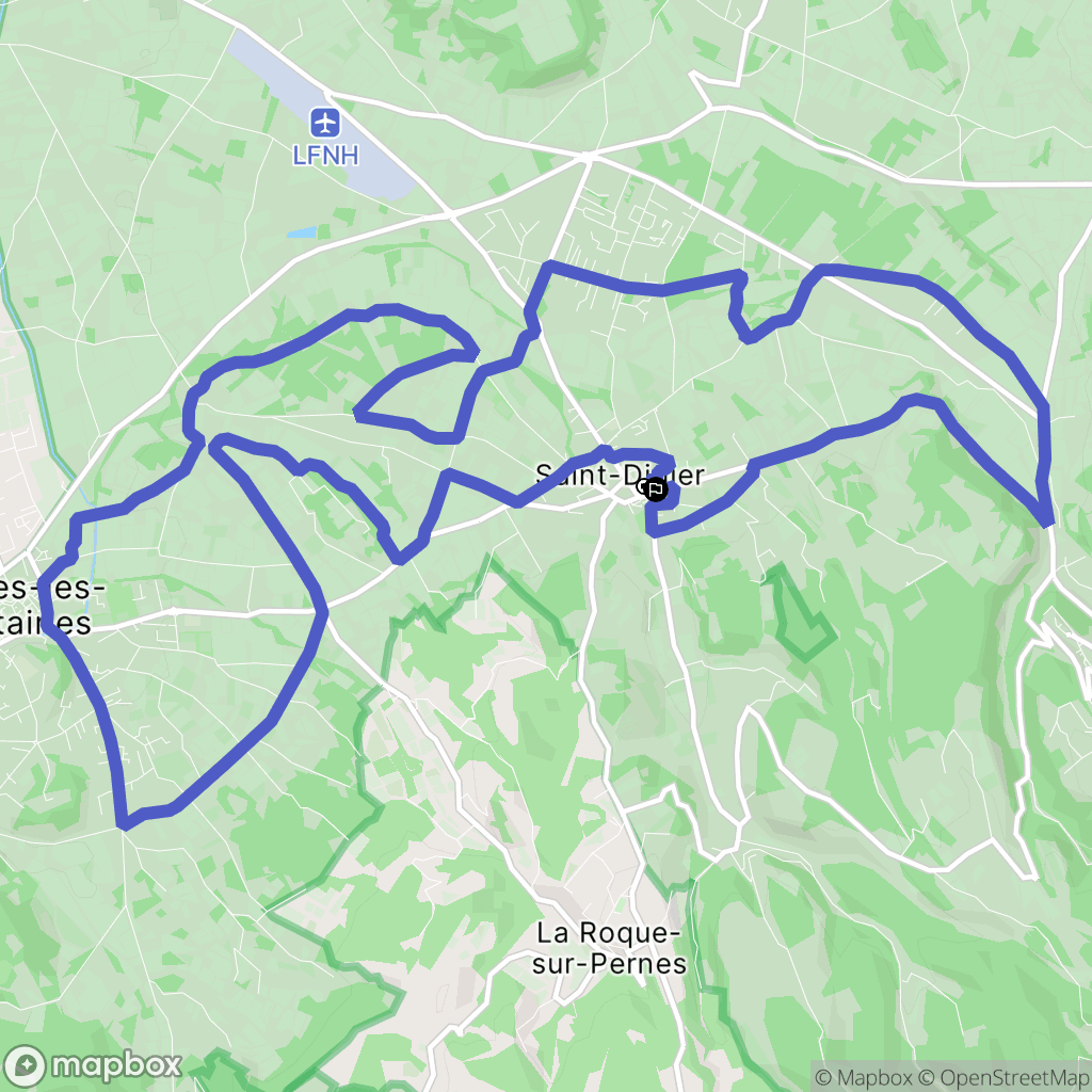 Saint-Didier : carte du parcours de randonnée - France