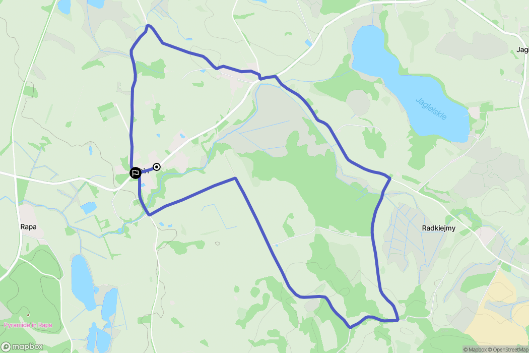 Żabin: mapa trasy - Poland