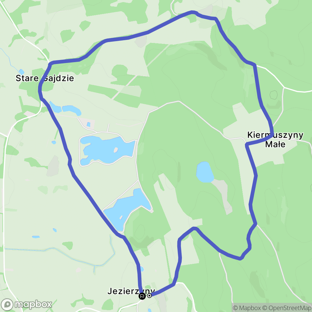 Ściborki: mapa trasy - Poland