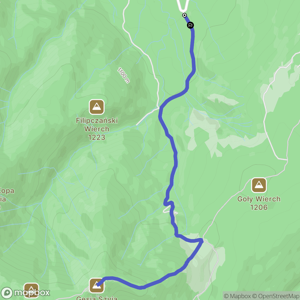 Zakopane: mapa trasy - Poland