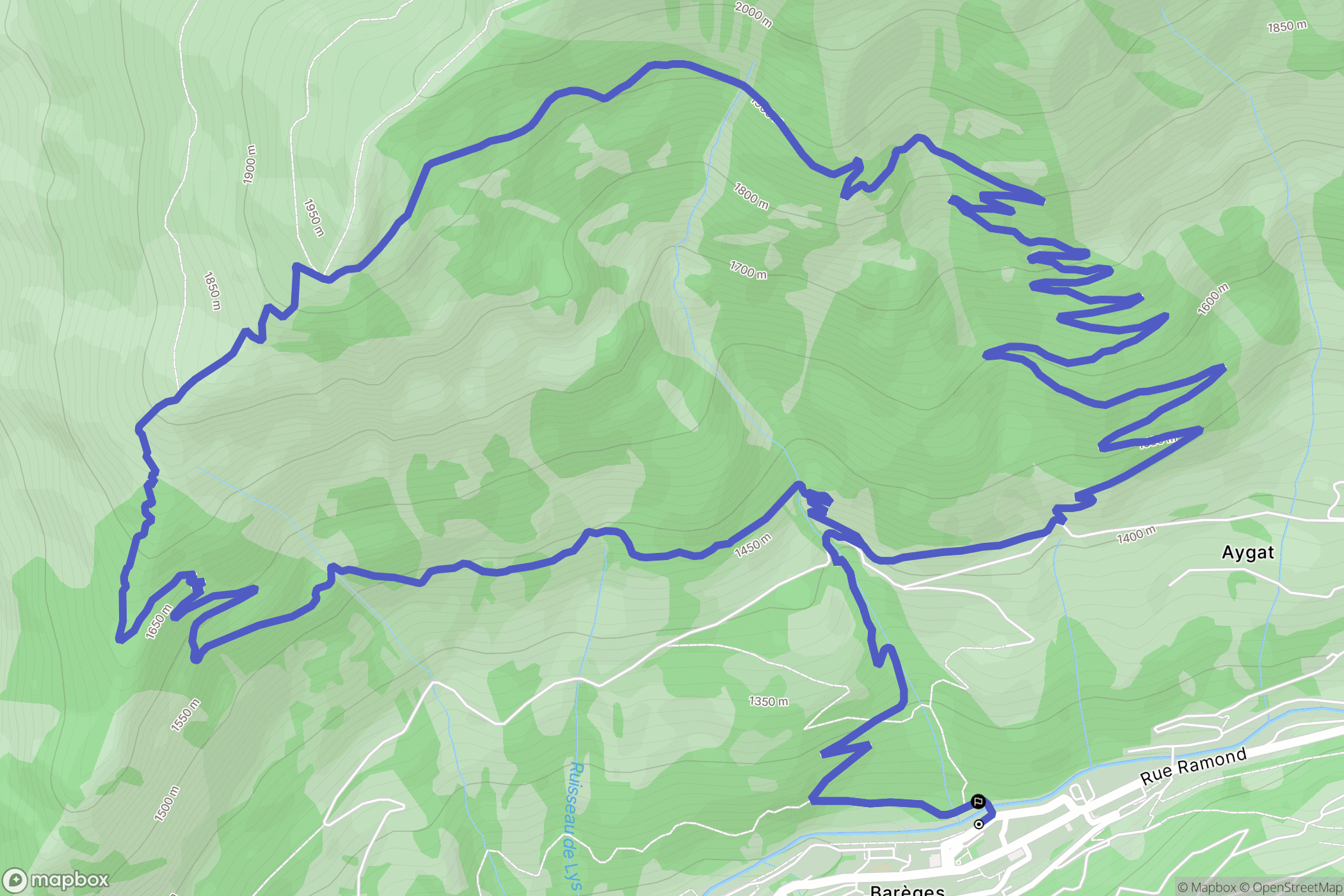 Barèges: routekaart voor buitenactiviteiten - France