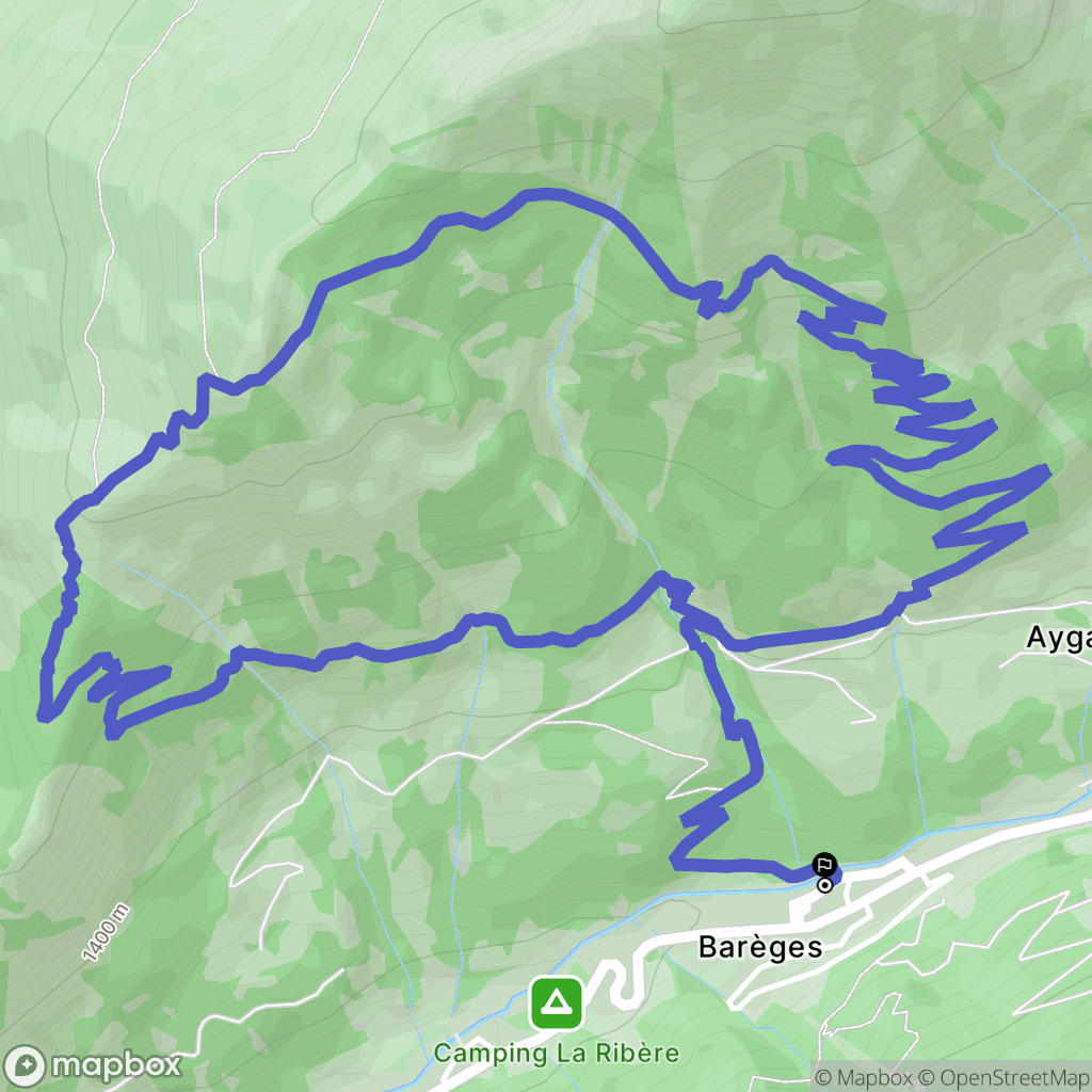 Barèges: routekaart voor buitenactiviteiten - France