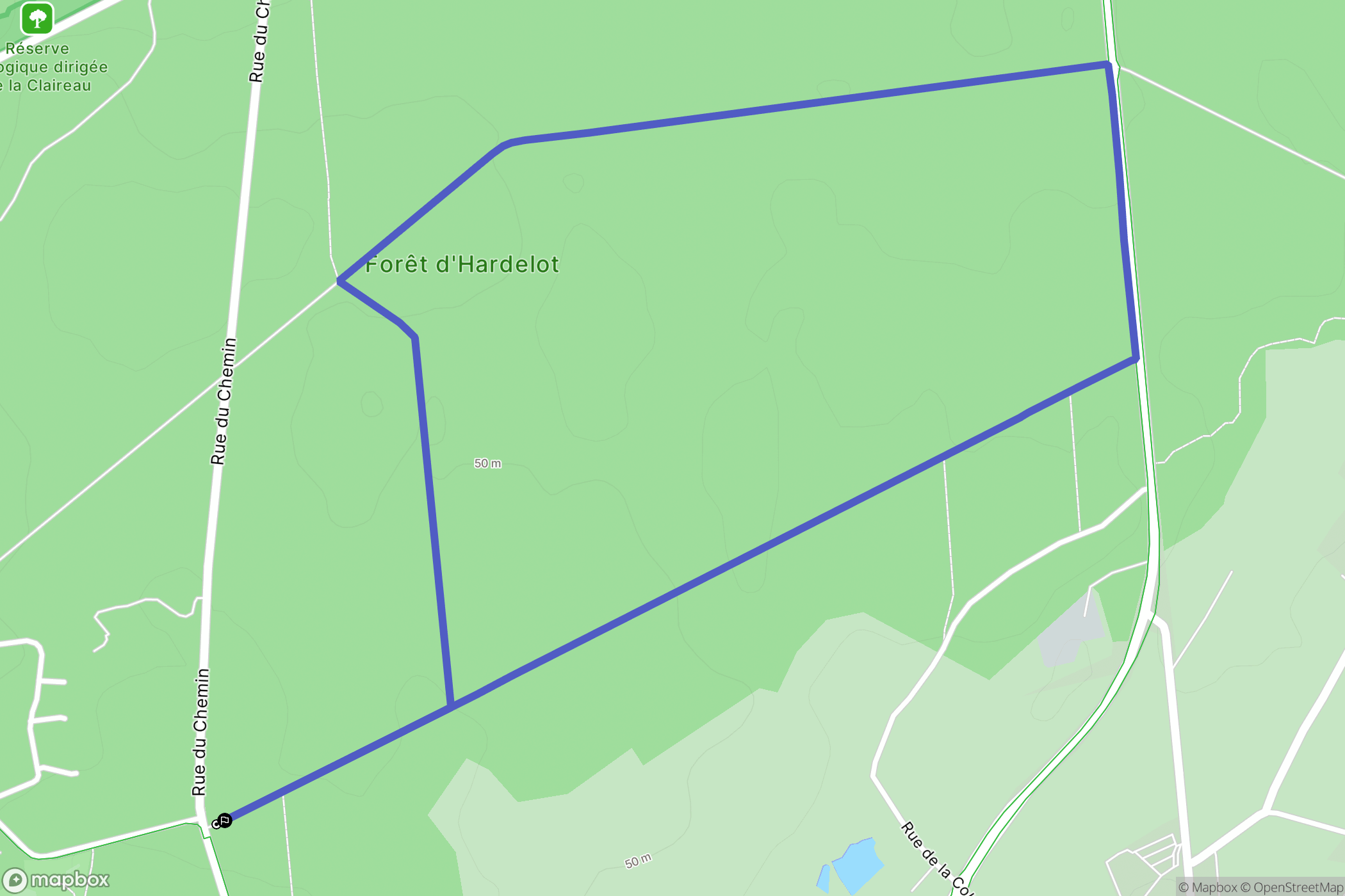 Neufchâtel-Hardelot : carte du parcours de randonnée - France