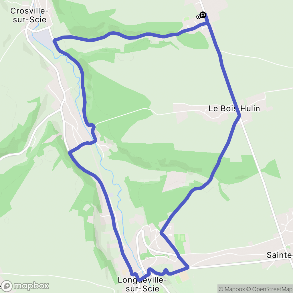 La Chaussée : carte du parcours de randonnée - France