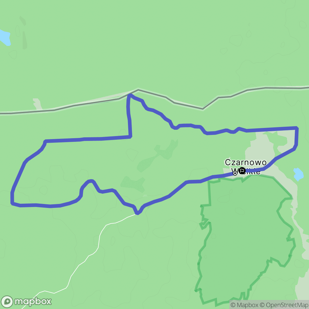 Czarnowo Wielkie: mapa trasy - Poland
