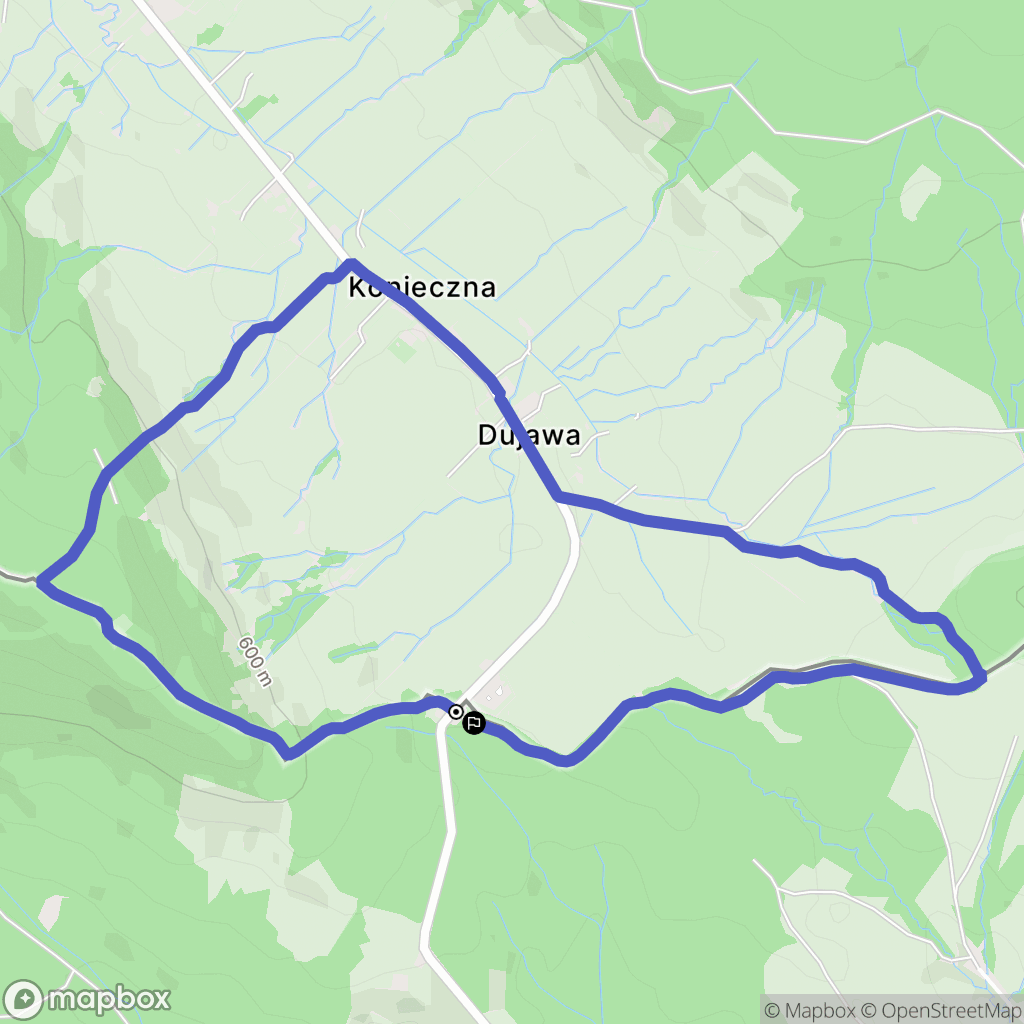 Konieczna: mapa trasy - Poland