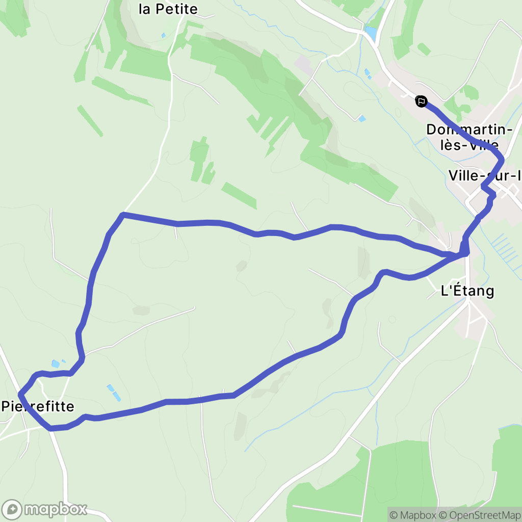 Ville-sur-Illon : carte du parcours de randonnée - France