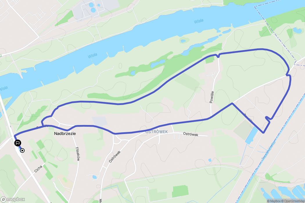 Sandomierz: mapa trasy - Poland