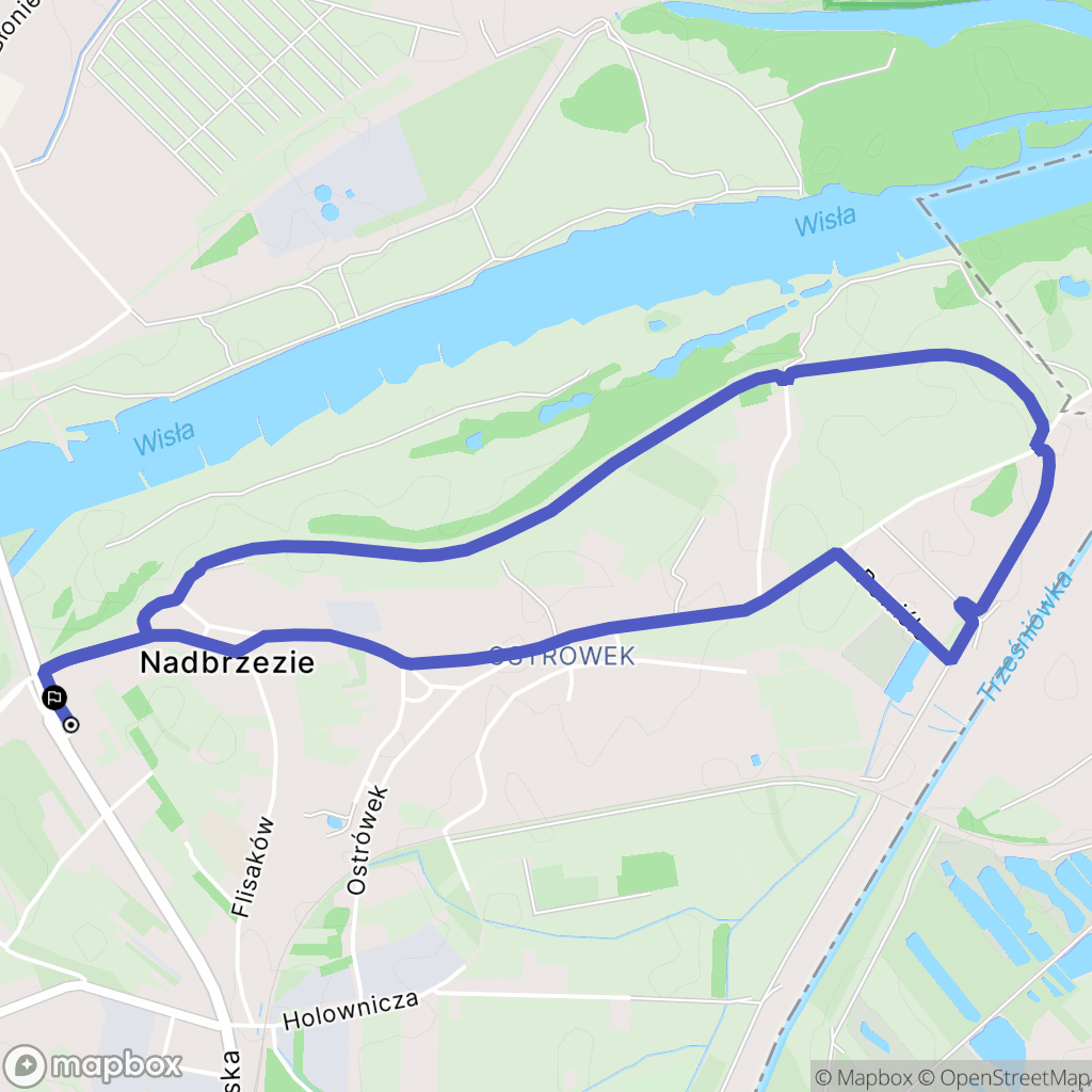 Sandomierz: mapa trasy - Poland