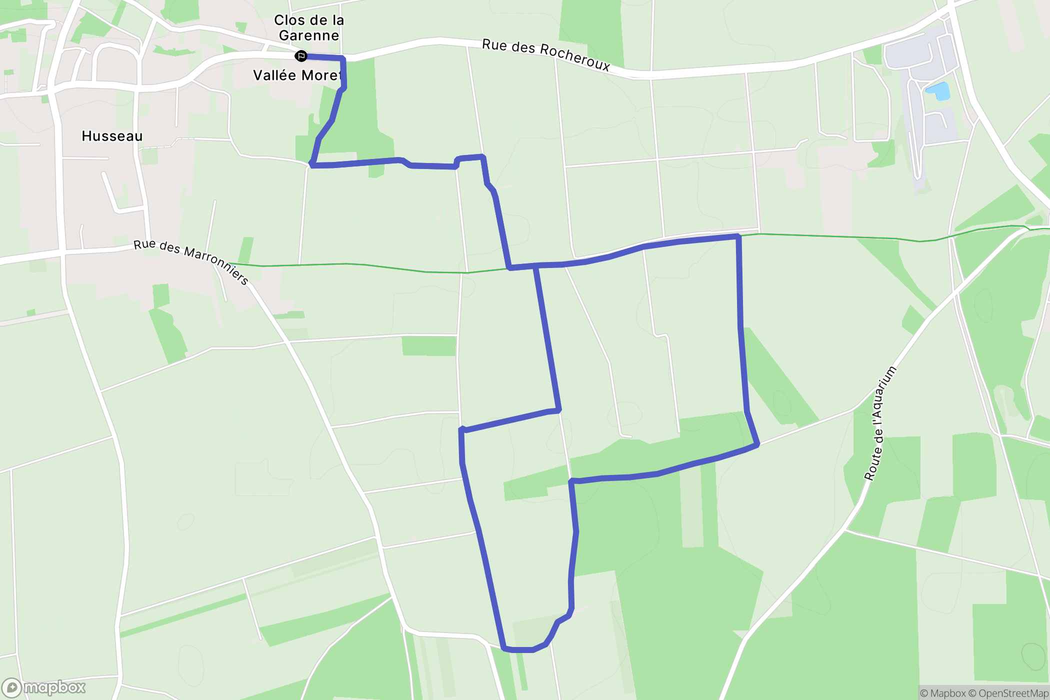 Montlouis-sur-Loire : carte du parcours de randonnée - France