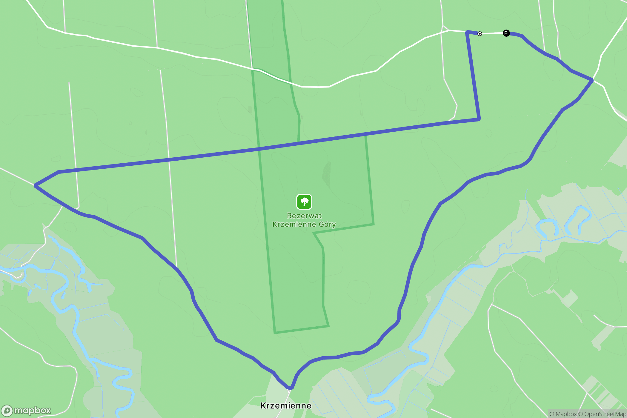 Konne: mapa trasy - Poland