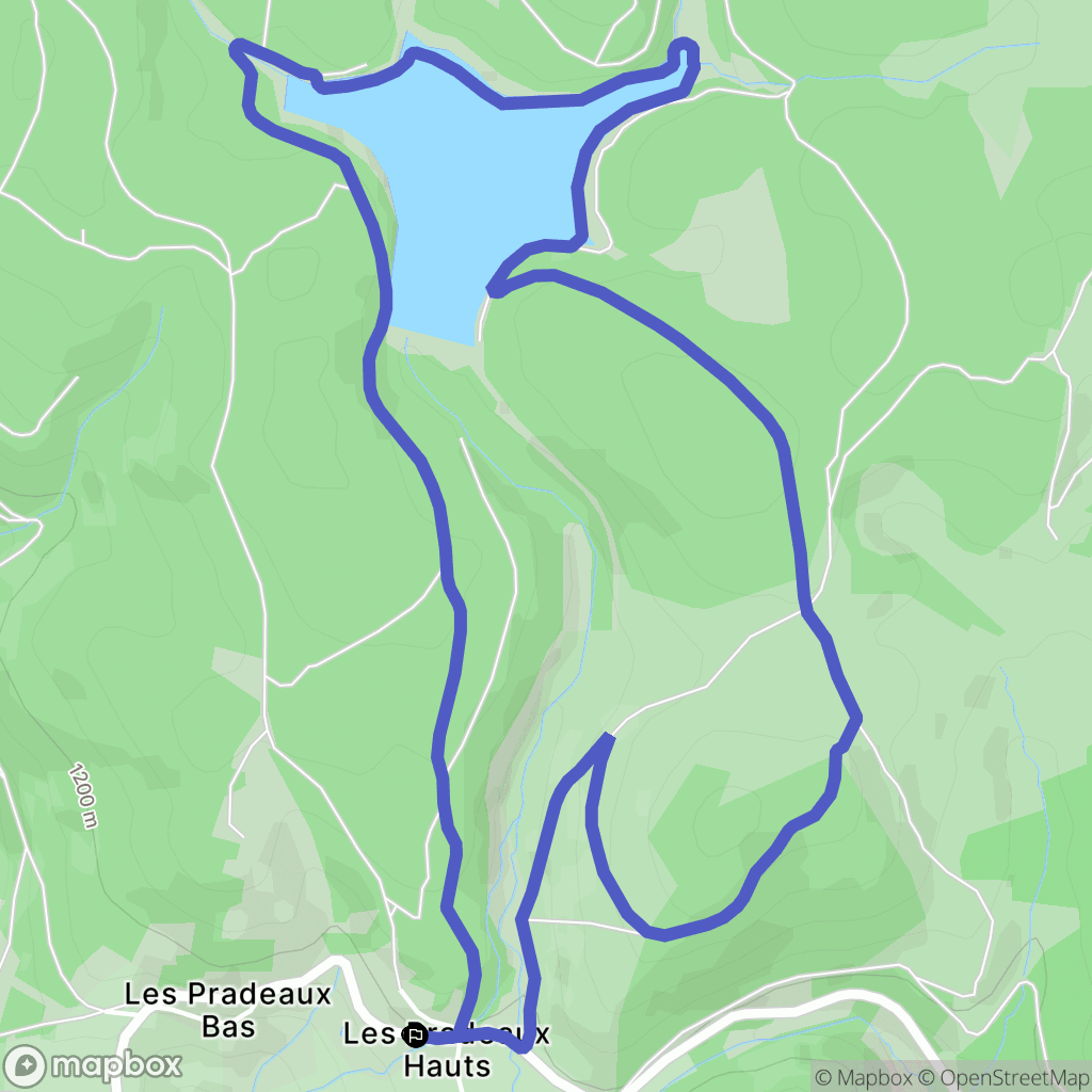 Grandrif : carte du parcours de randonnée - France
