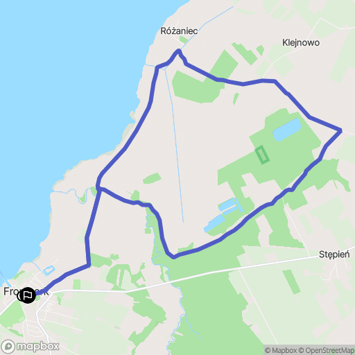 Frombork: mapa trasy - Poland