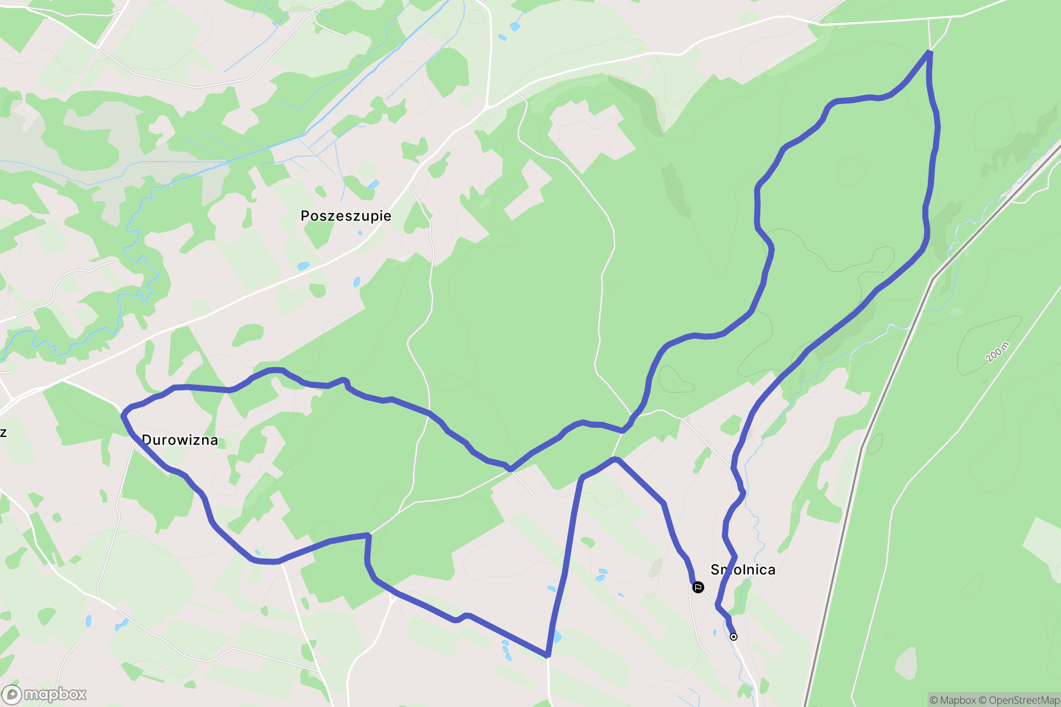 Smolnica: mapa trasy - Poland