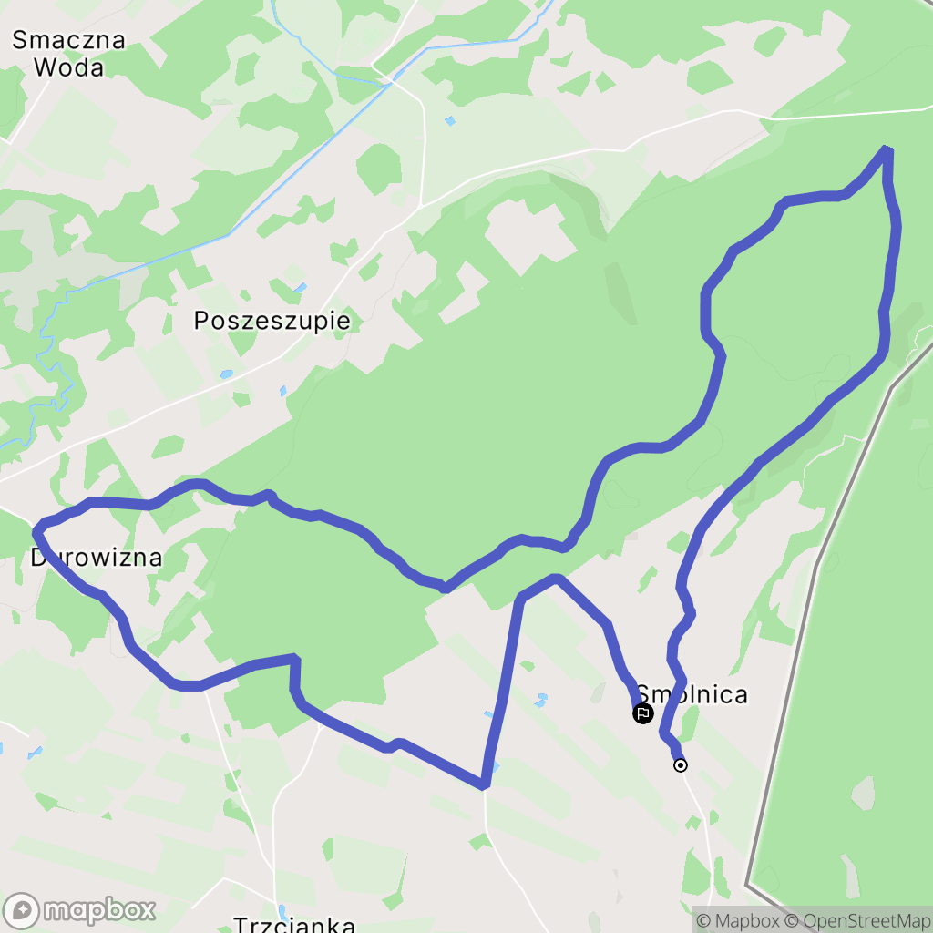 Smolnica: mapa trasy - Poland