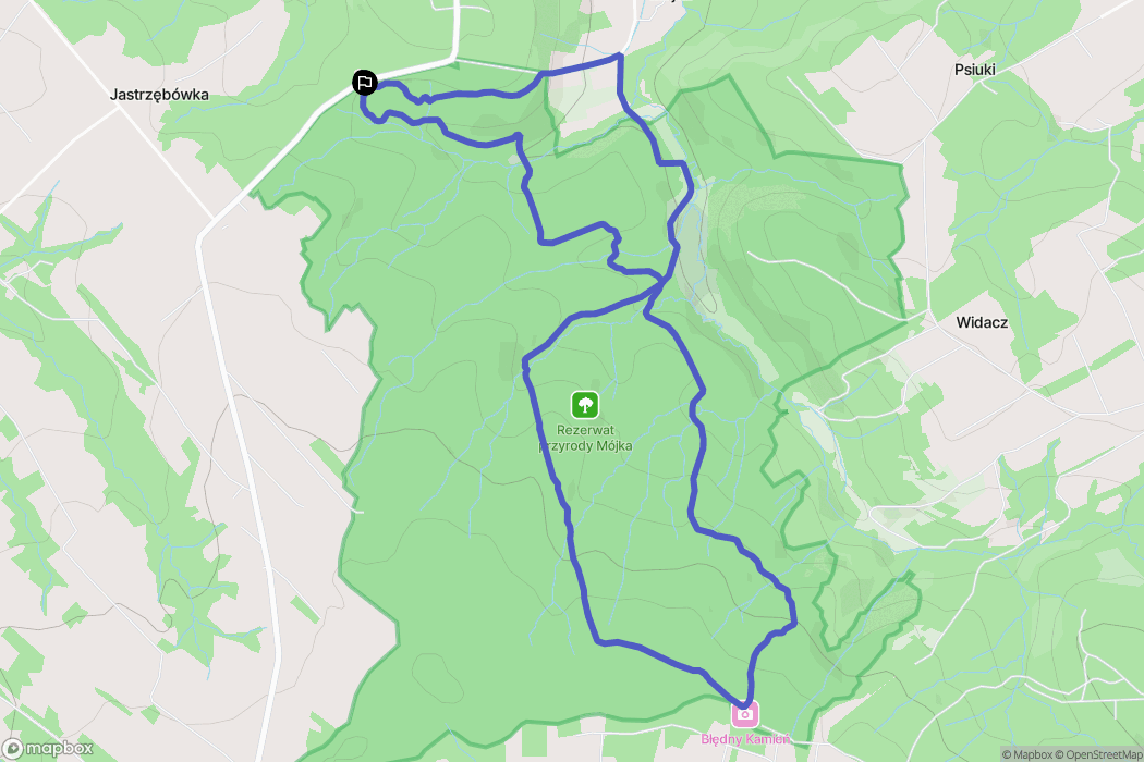 Kąkolówka: mapa trasy - Poland