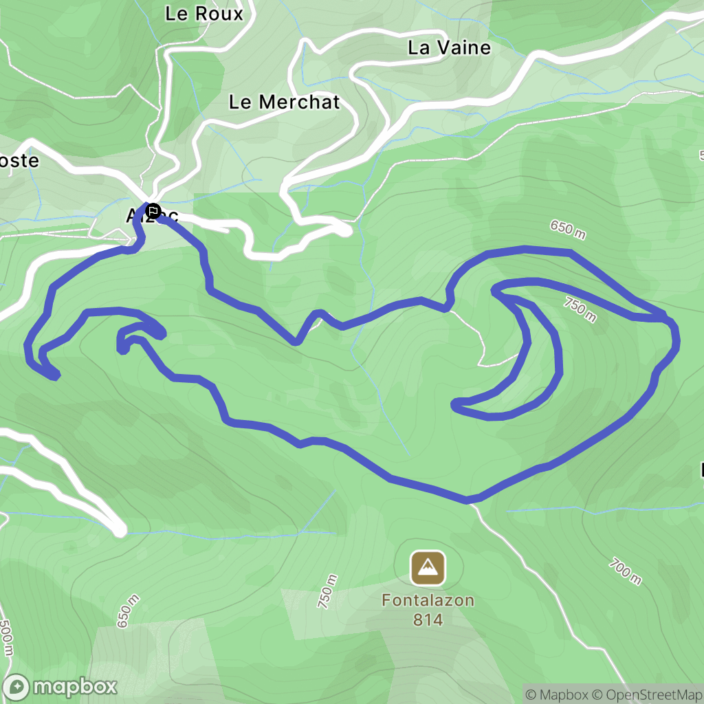Aizac: routekaart voor buitenactiviteiten - France