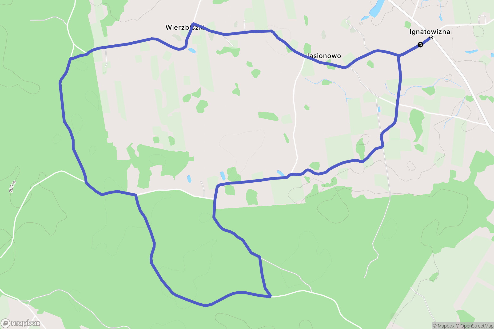 Ignatowizna: mapa trasy - Poland