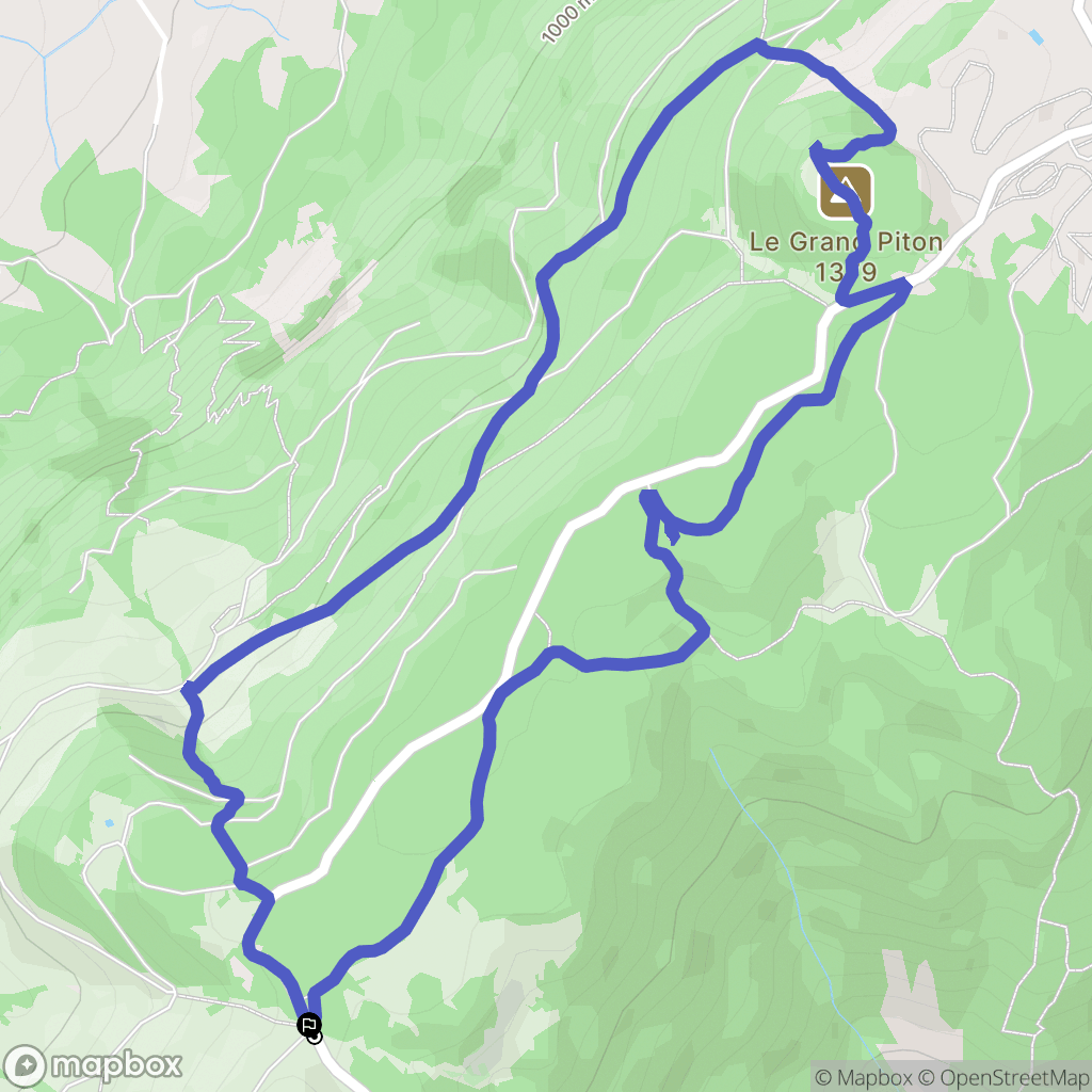 Vovray-en-Bornes : carte du parcours de randonnée - France