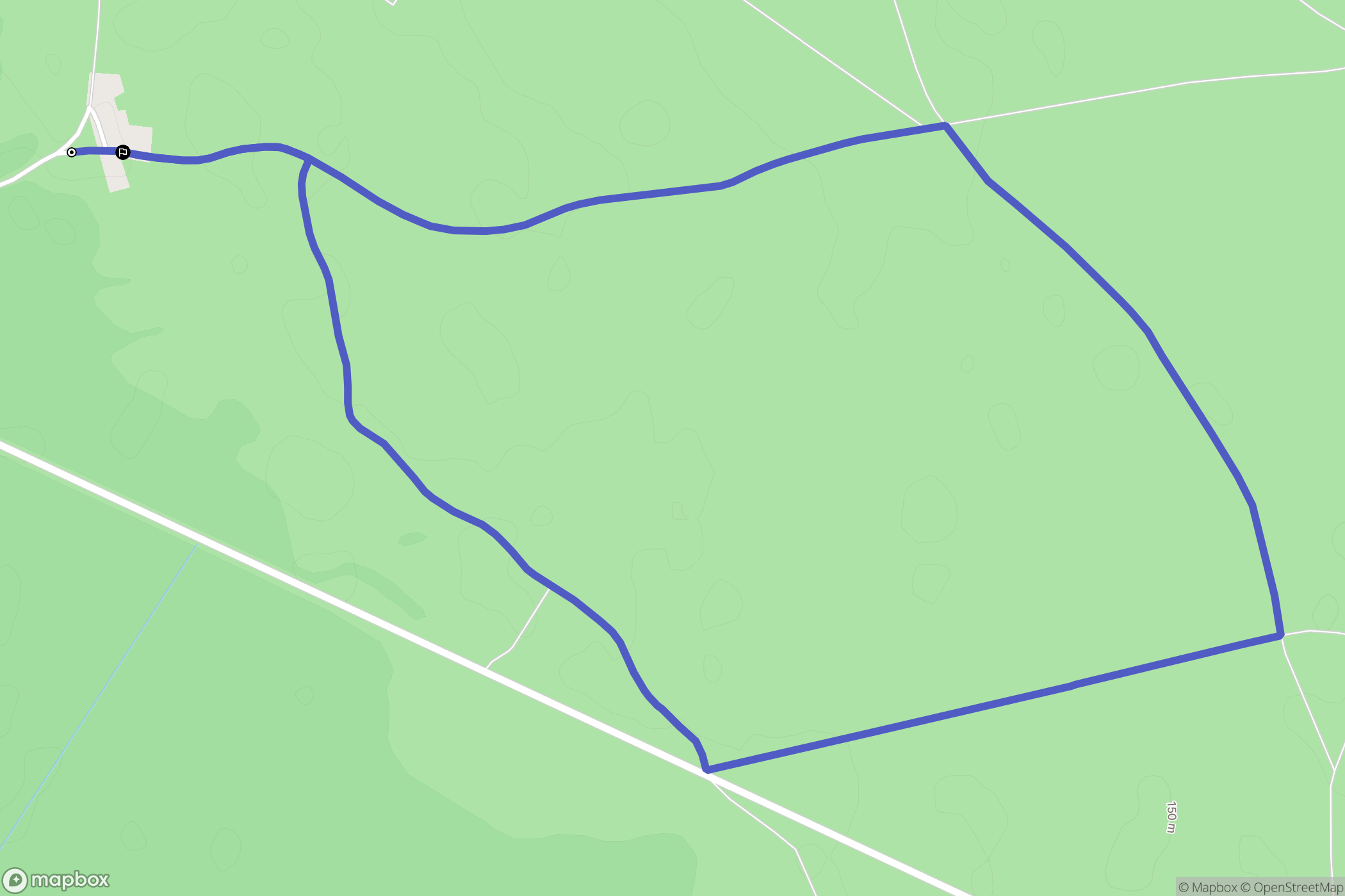 Wilkownia: mapa trasy - Poland