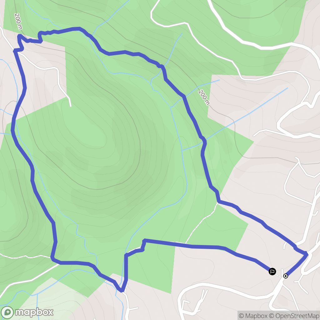 Rochemaure : carte du parcours de randonnée - France
