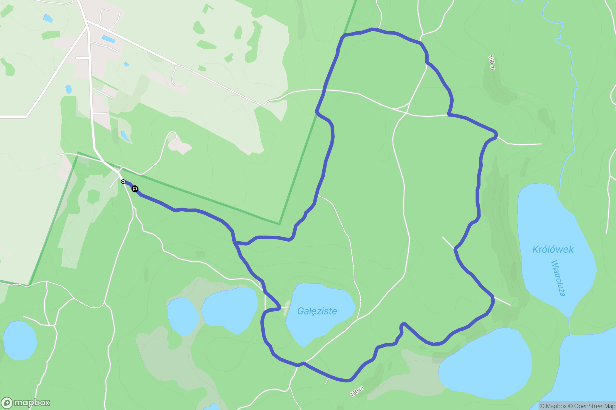 Nowa Wieś: mapa trasy - Poland