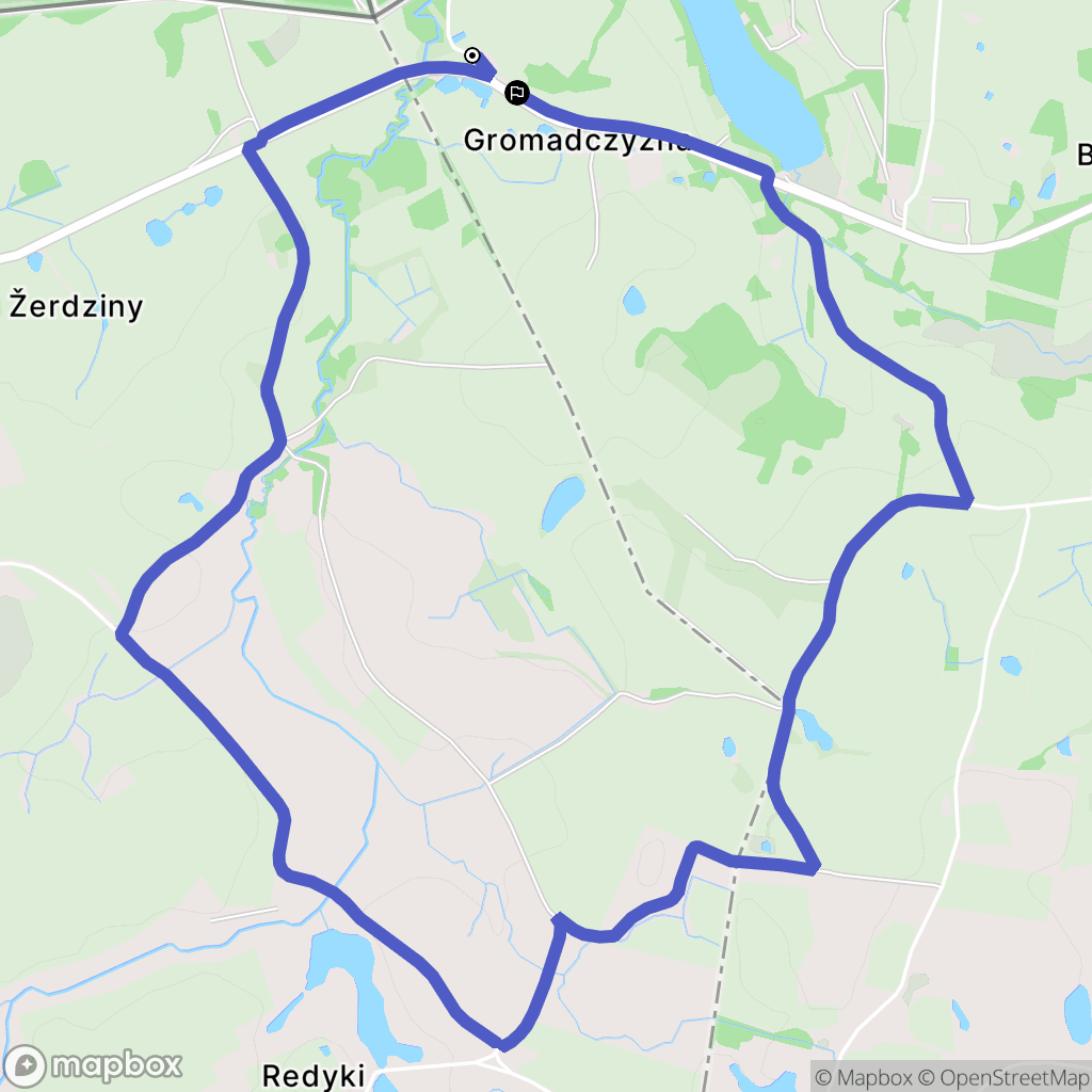 Bolcie: mapa trasy - Poland
