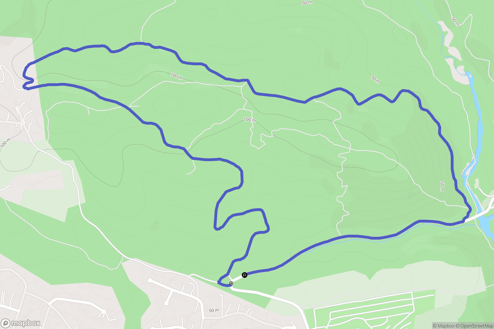 Saint-Raphaël : carte du parcours de randonnée - France