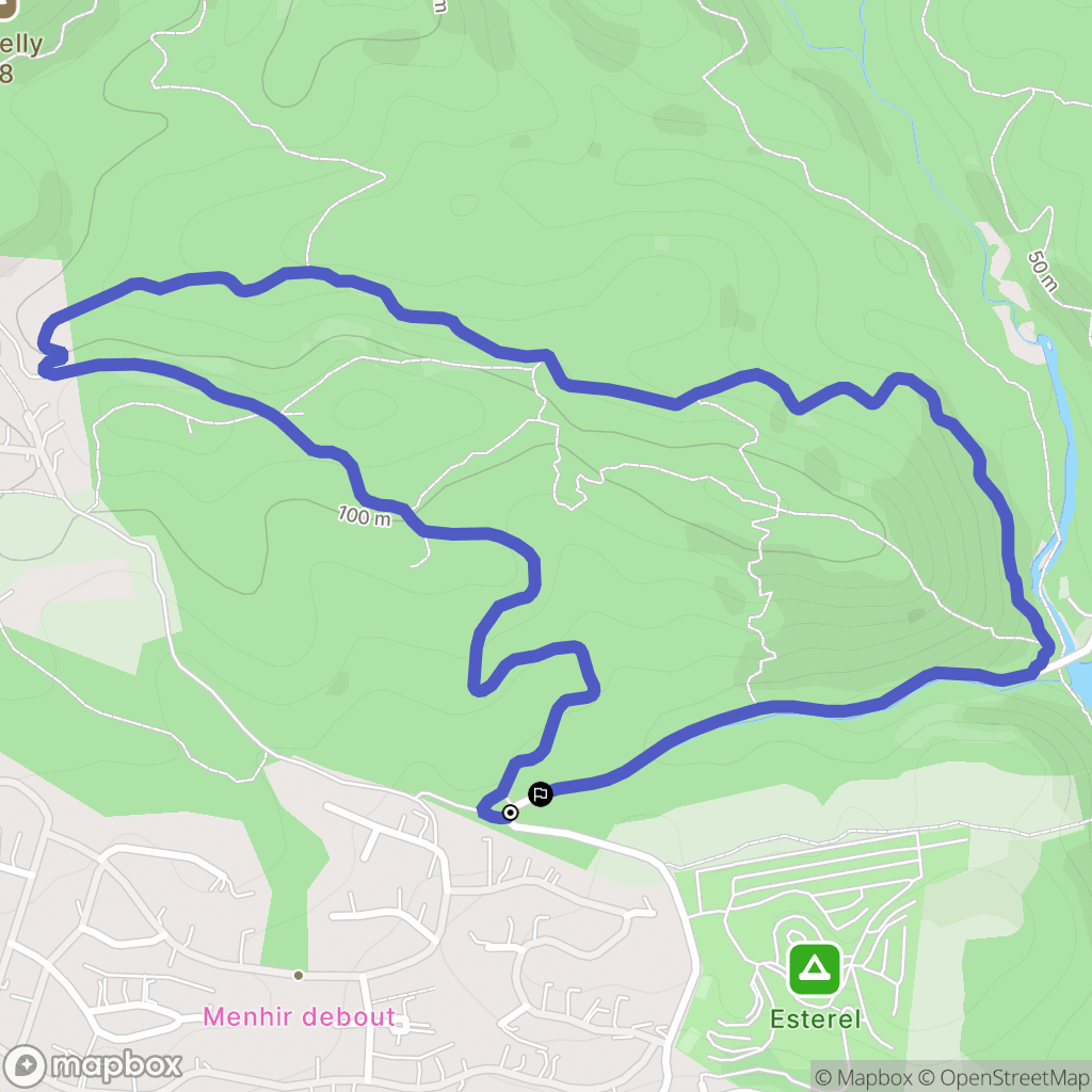 Saint-Raphaël : carte du parcours de randonnée - France