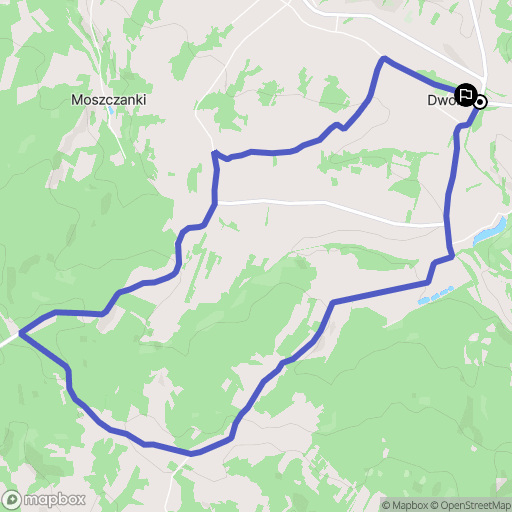 Dylągówka: mapa trasy - Poland