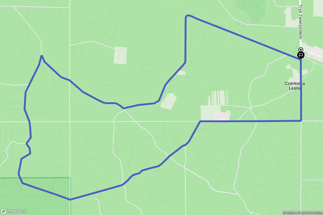 Czerlonka: mapa trasy - Poland