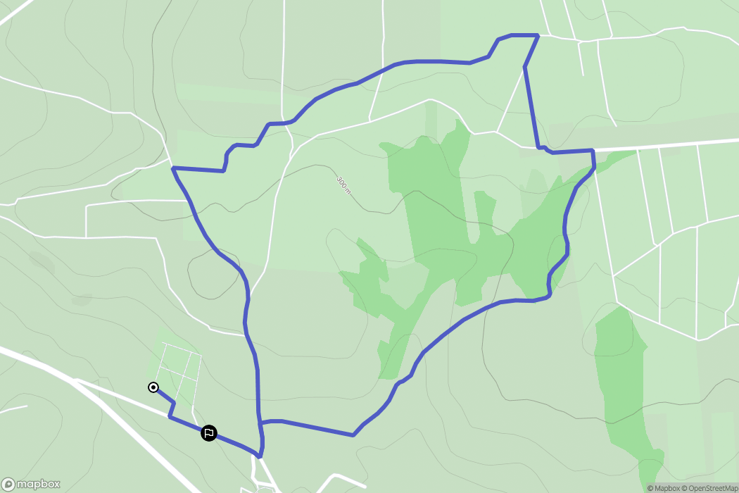 Pęczelice: mapa trasy - Poland