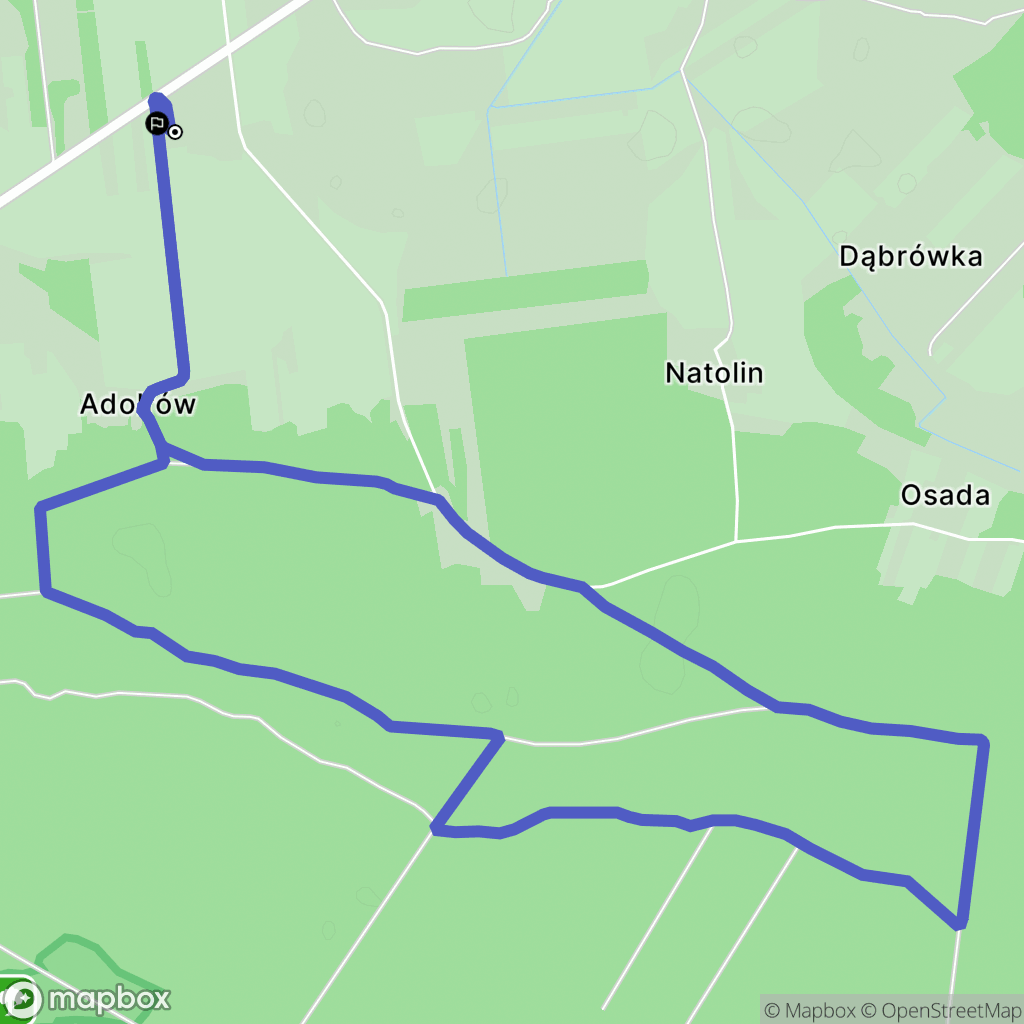 Przewóz Nurski: mapa trasy - Poland