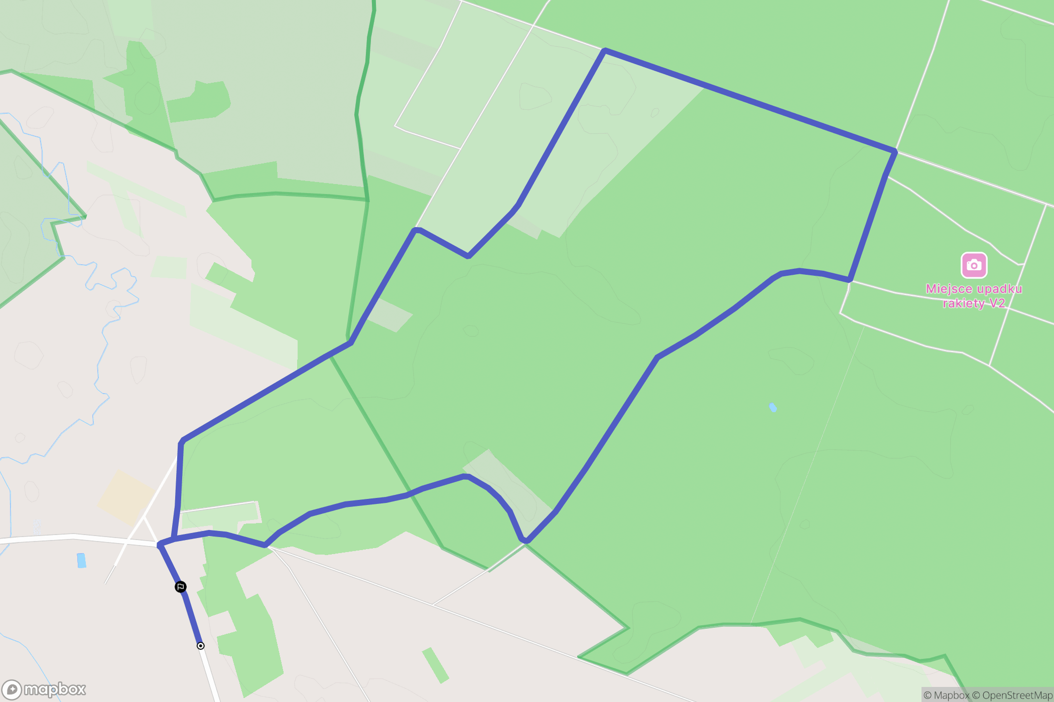 Rusków: mapa trasy - Poland