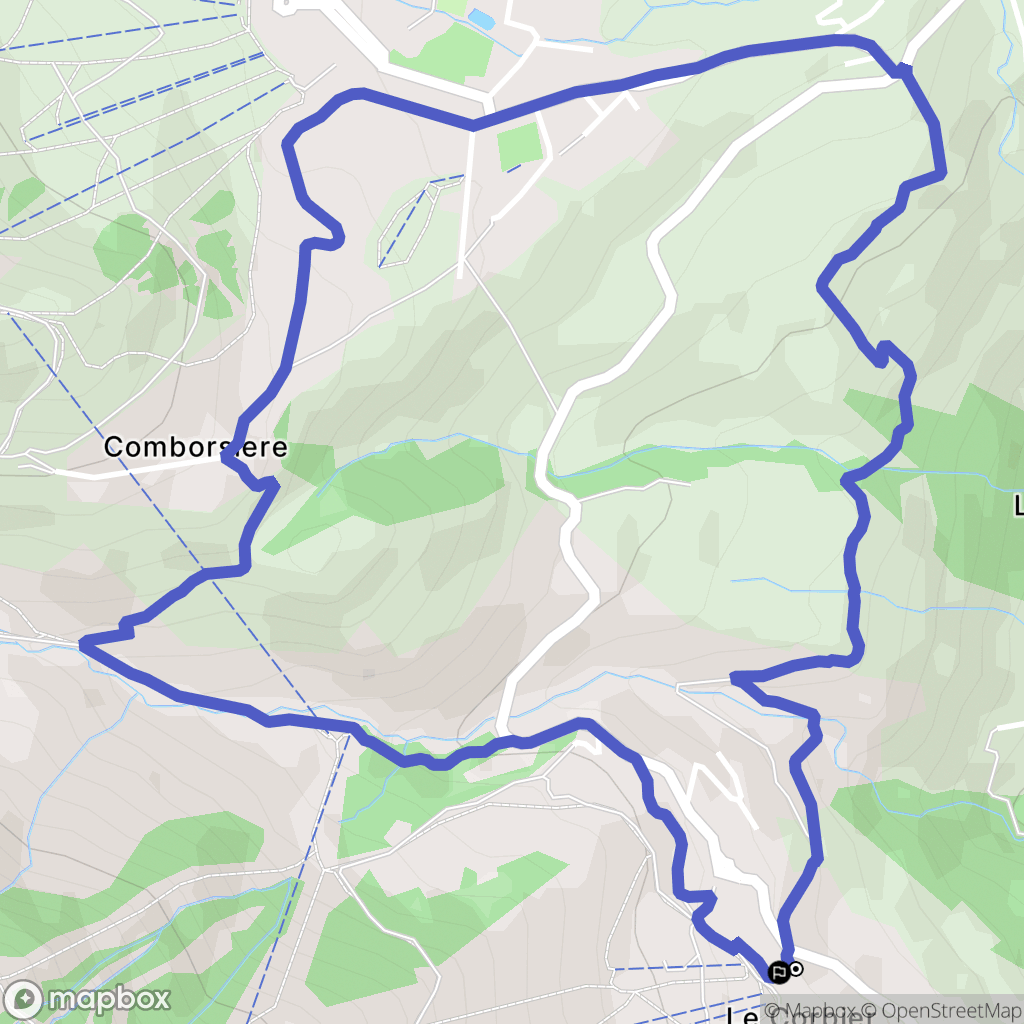 Villarembert : carte du parcours de randonnée - France