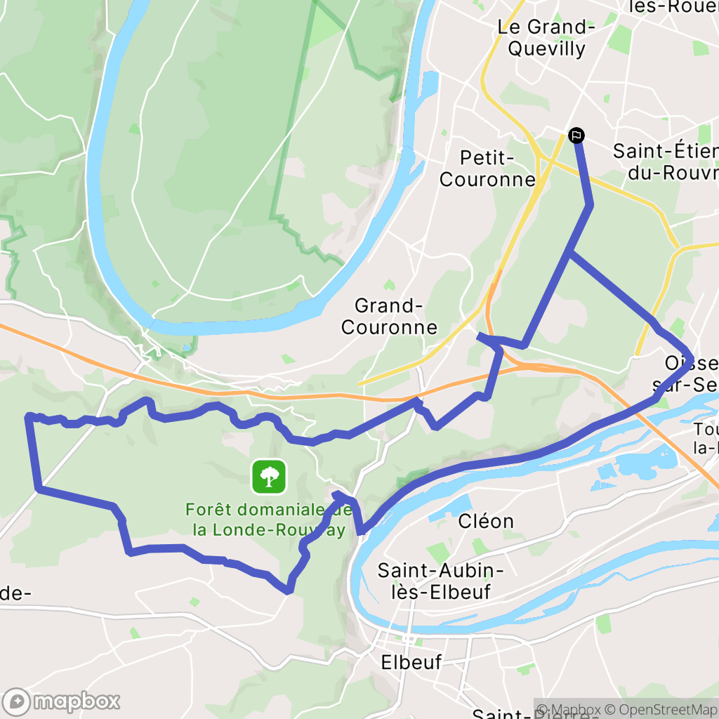 Saint-Étienne-du-Rouvray: routekaart voor buitenactiviteiten - France