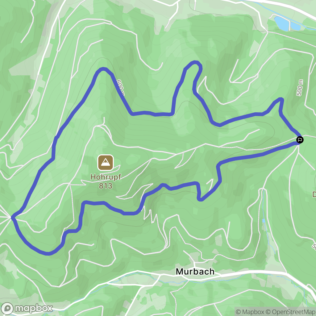 Buhl : carte du parcours de randonnée - France