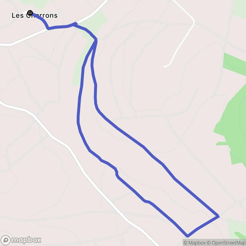 Montigny : carte du parcours de randonnée - France