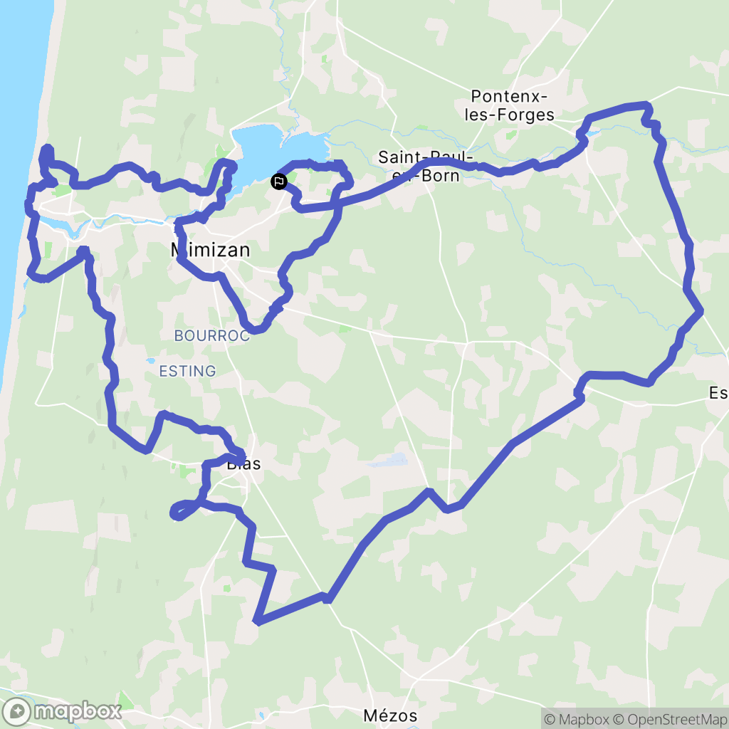 Aureilhan : carte du parcours de randonnée - France