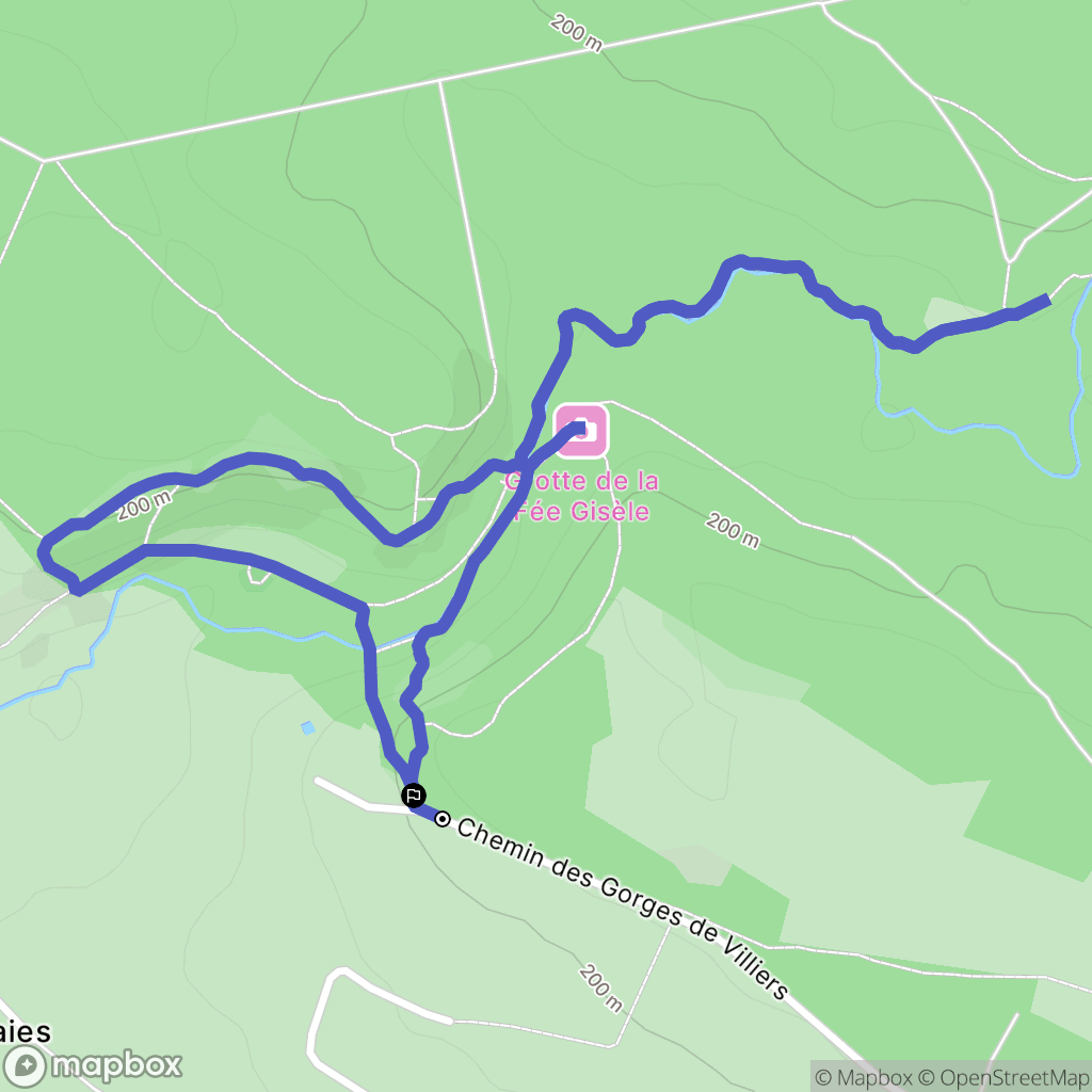 Saint-Ouen-le-Brisoult : carte du parcours de randonnée - France