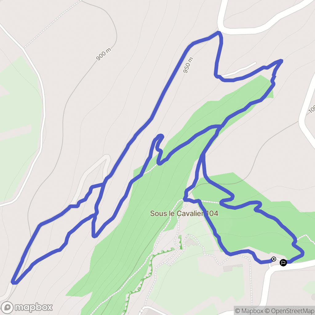 Mont-Dauphin : carte du parcours de randonnée - France